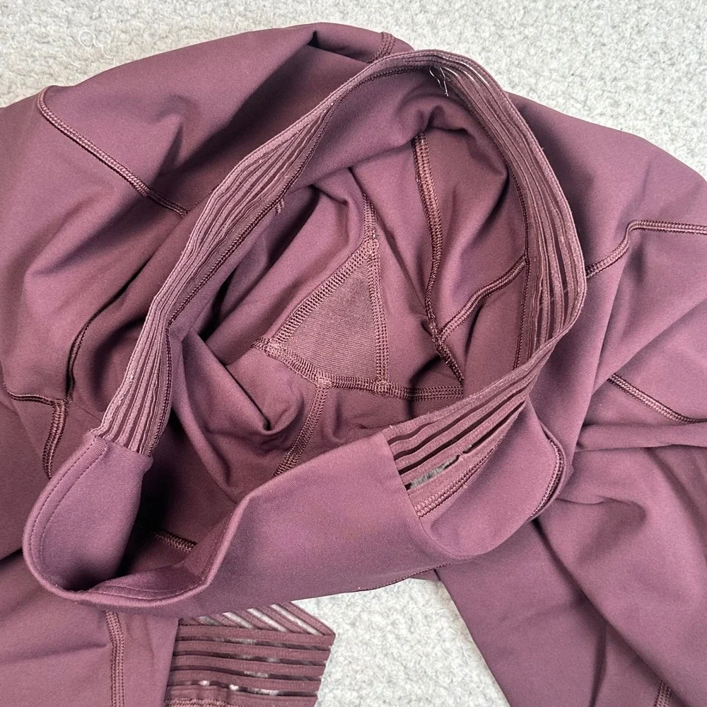 Lululemon Find Focus 7/8 Tight Women's 6 Arctic Plum Mesh Luxtreme Leggings Gym